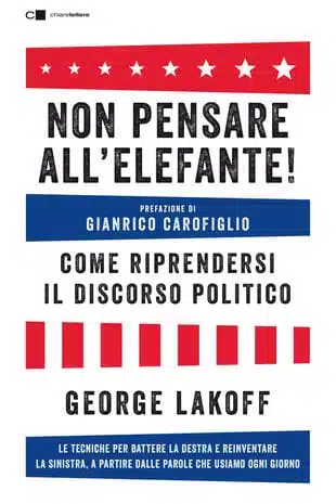 Copertina del libro "Non pensare all'Elefante"