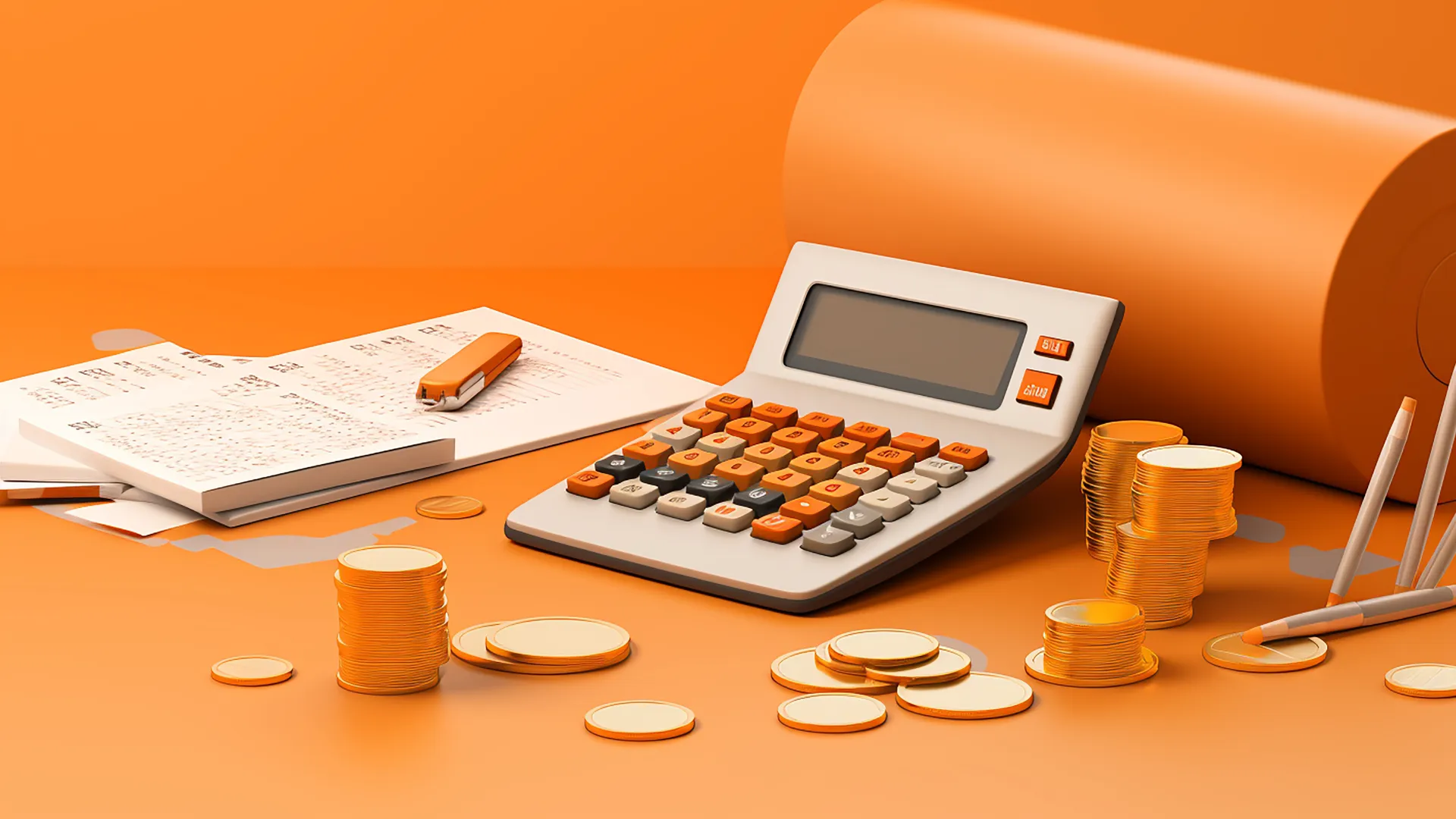 Budget di Marketing 3 Budget di Marketing Calcolatrice e matita sopra il tavolo