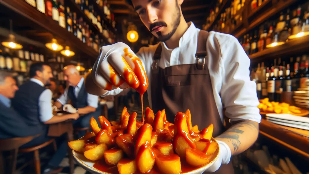 Marketing per Ristoranti Cameriere con una portata in mano