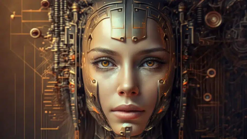 L'Intelligenza Artificiale viso di donna creata da AI