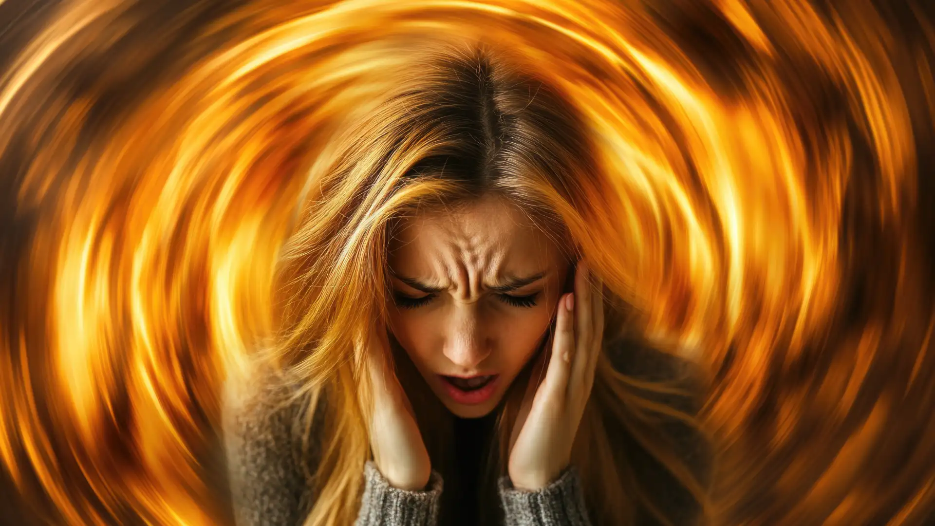 Gestire lo Stress - Un Viaggio Verso il Benessere 2 Gestire lo Stress - ragazza pensierosa con le mani nella testa