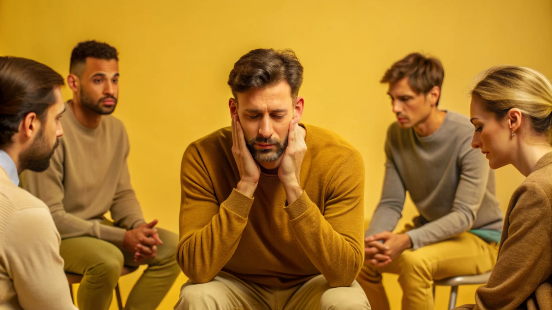 Le Tecniche di Persuasione - Imparare a Convincere 3 Le Tecniche di Persuasione - Imparare a Convincere - ragazzo seduto in mezzo a un gruppo che si tappa le orecchie